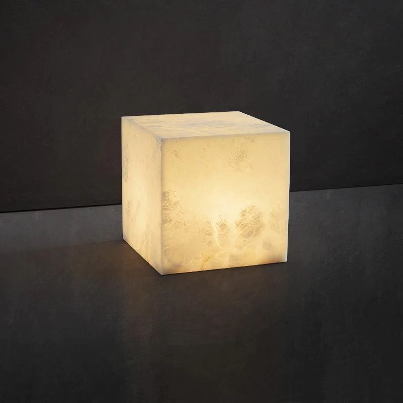 Charlene Marble Cubic Table Lamp