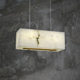 Aria Alabaster Cuboid Dining Room Chandelier