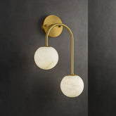 Aria Alabaster Glo Modern Wall Sconce In Bedroom