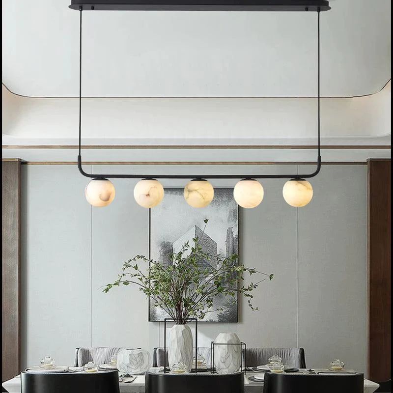 Aria Alabaster Global Linear Pendant