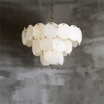 Charlene Marble Multi-Tier Round Chandelier