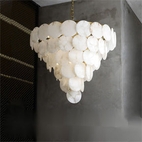 Charlene Marble Multi-Tier Round Chandelier