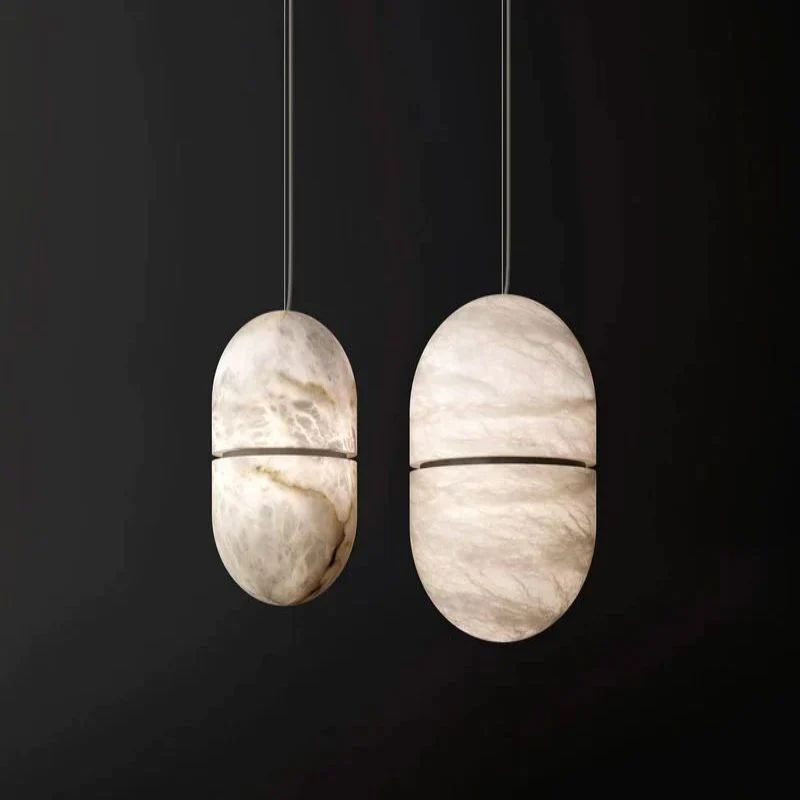 Aria Alabaster Oval Pendant