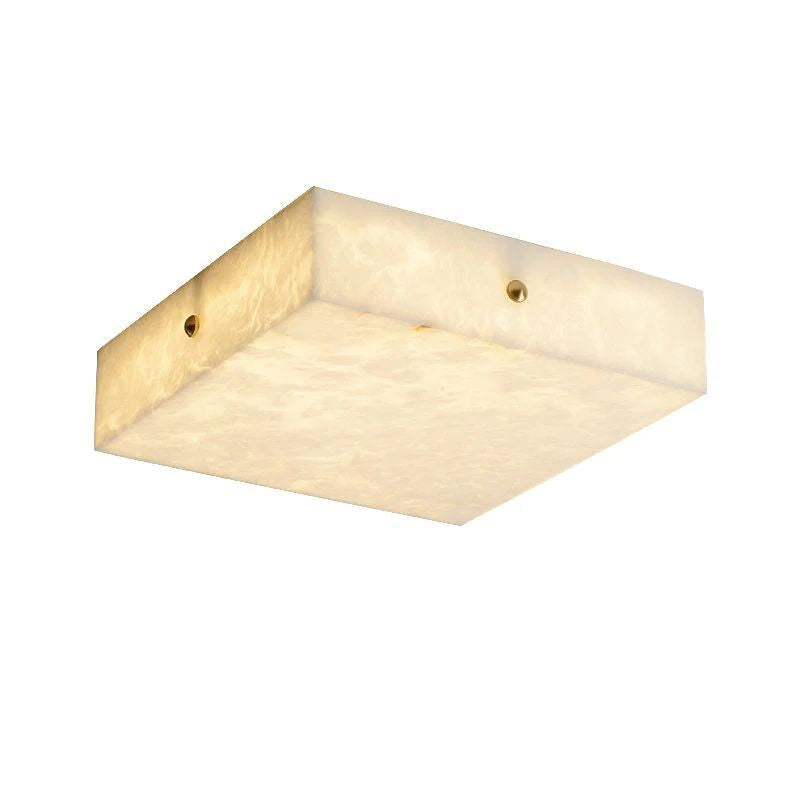 Alabaster Square Flushmount  15.8"L 19.7"L