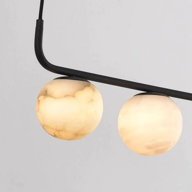 Alabaster Global Linear Chandelier L40"