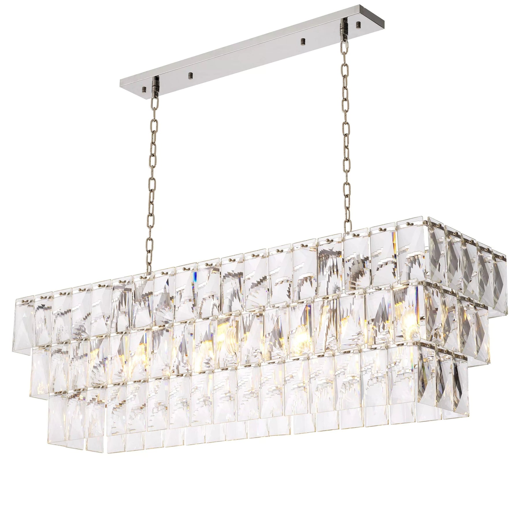 Aria Glamour Rectangle Modern Chandeliers