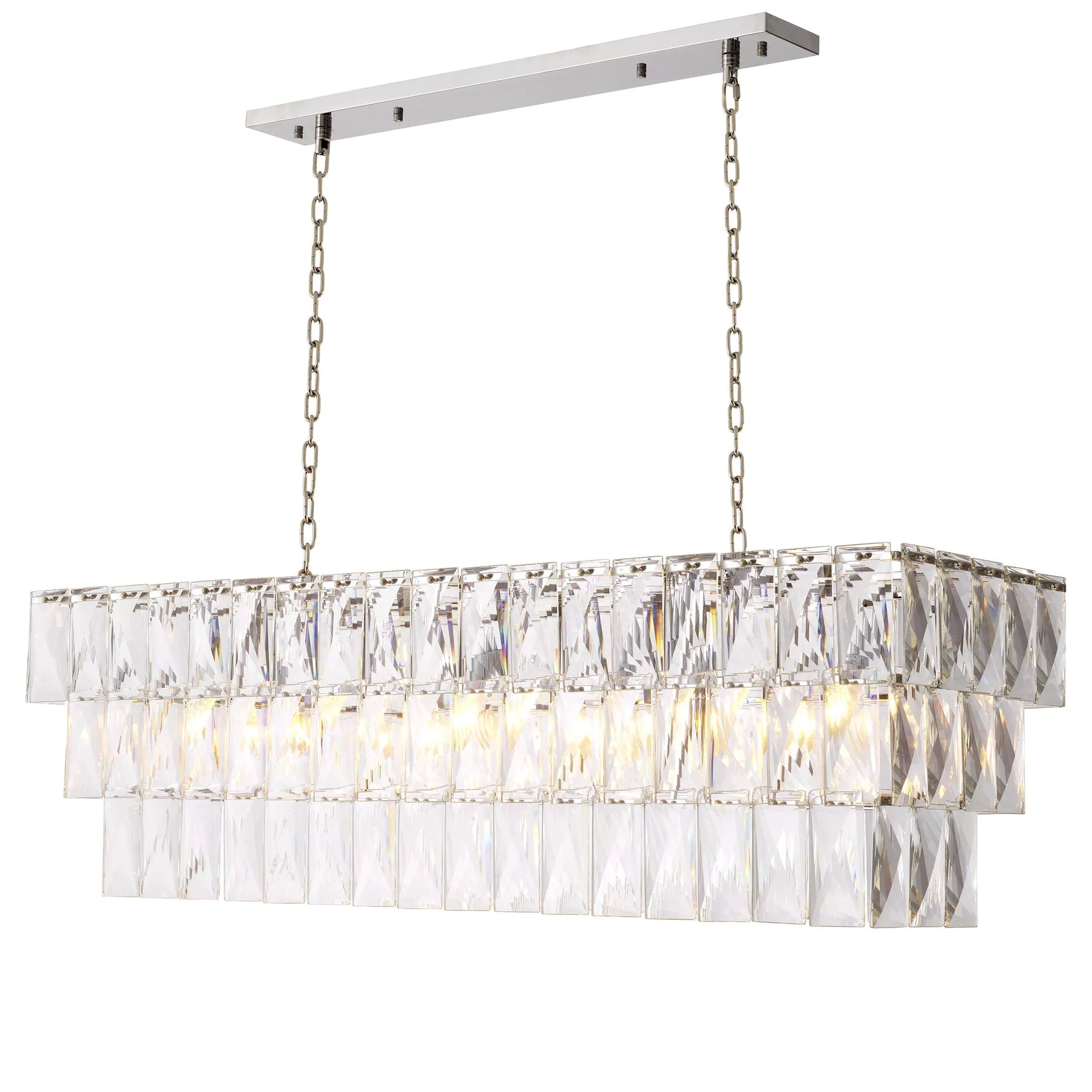 Aria Glamour Rectangle Modern Chandeliers