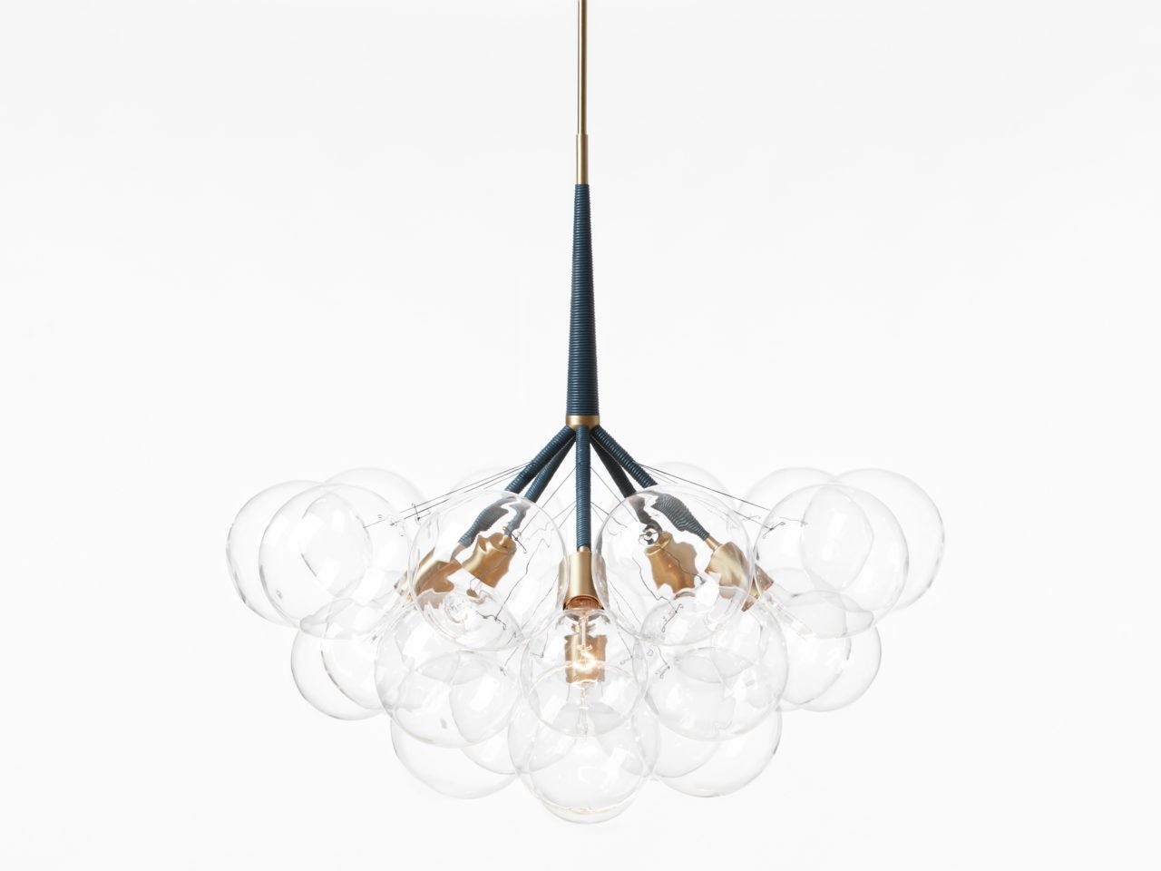 Oliver Bubble Glass Chandelier Jumbo 29''