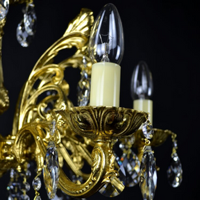 Aria Aries 8 Crystal Glass Chandelier