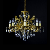 Aria Aries 8 Crystal Glass Chandelier