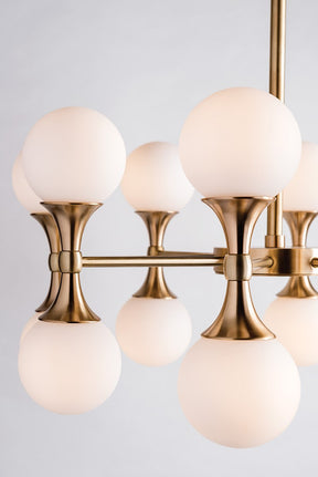 Aria Modern Brass Chandelier