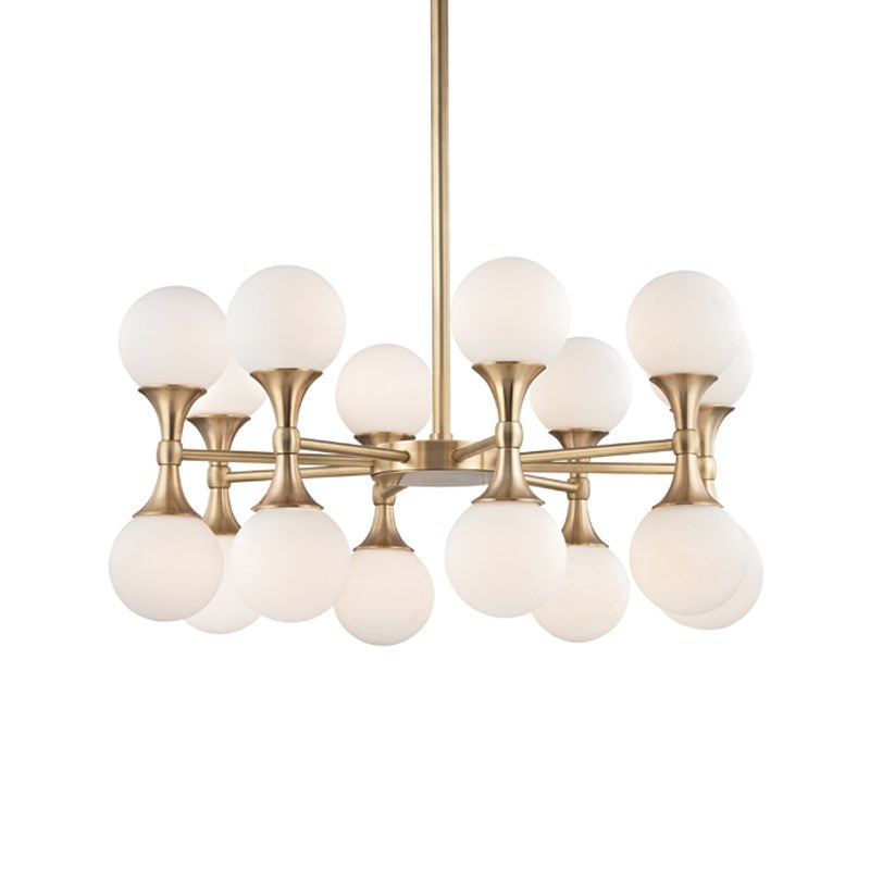 Aria Modern Brass Chandelier