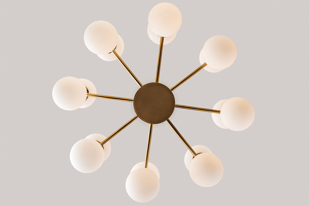 Aria Modern Brass Chandelier