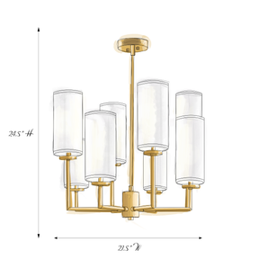 Aria Augustus Modern Mid Size Chandelier