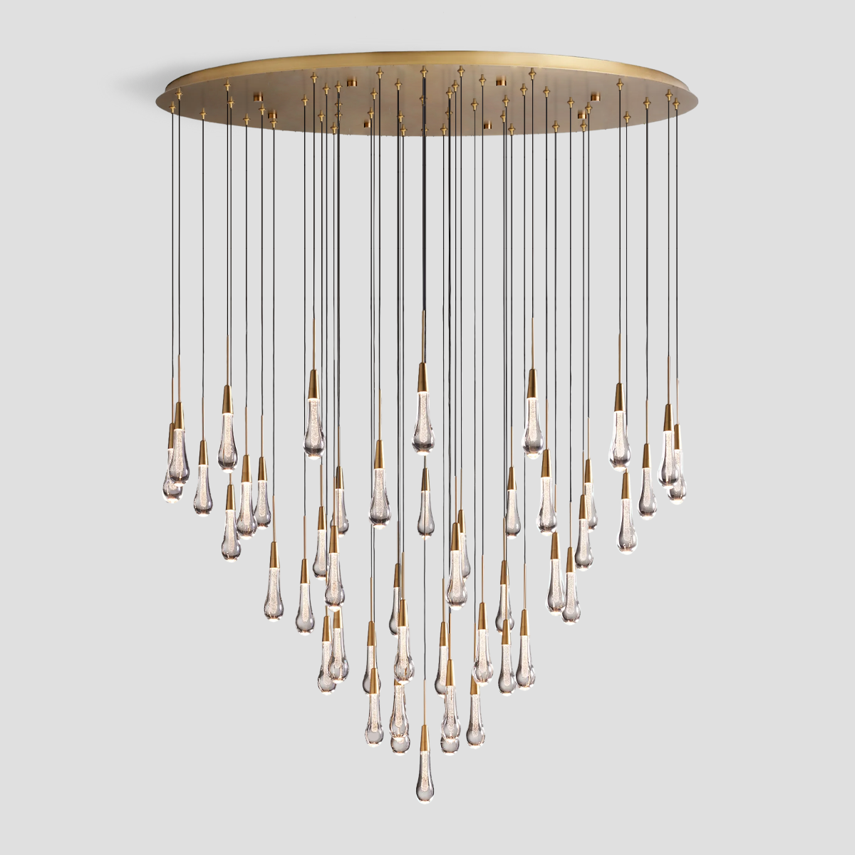 Solitaire Round Chandelier  58"D