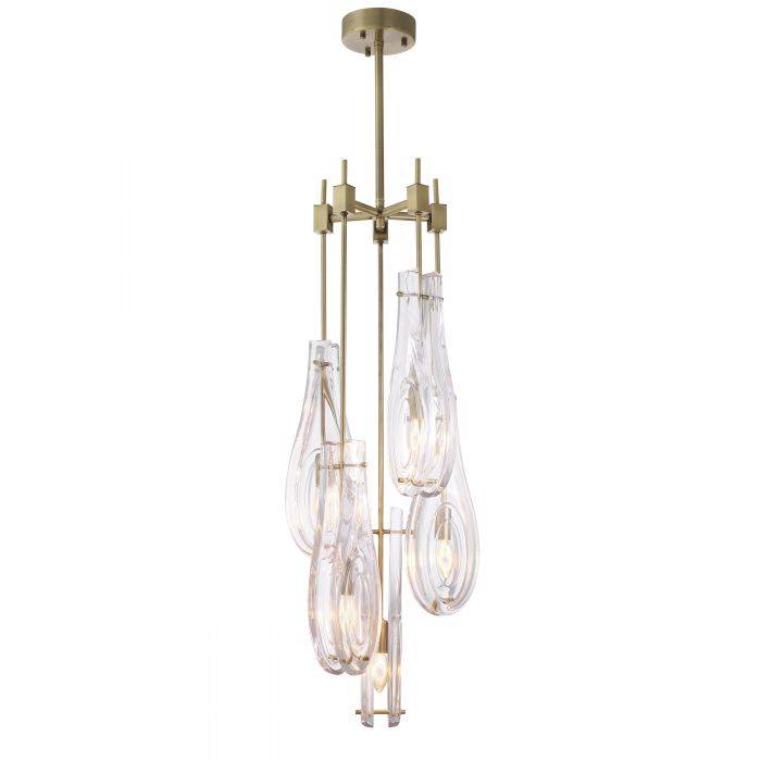 Eternity Modern Brass Chandelier S/L - Brass/Bronze