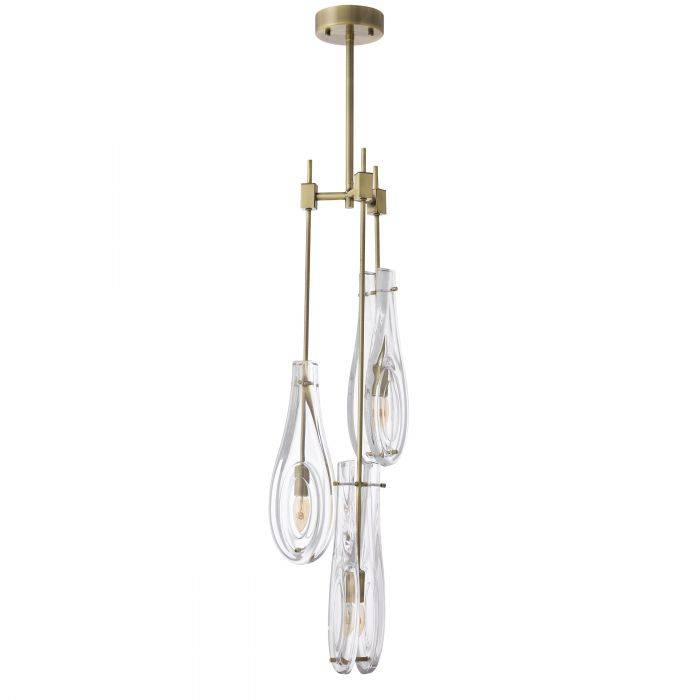 Eternity Modern Brass Chandelier S/L - Brass/Bronze