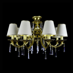 Aria Betria 8 Crystal Glass Chandelier