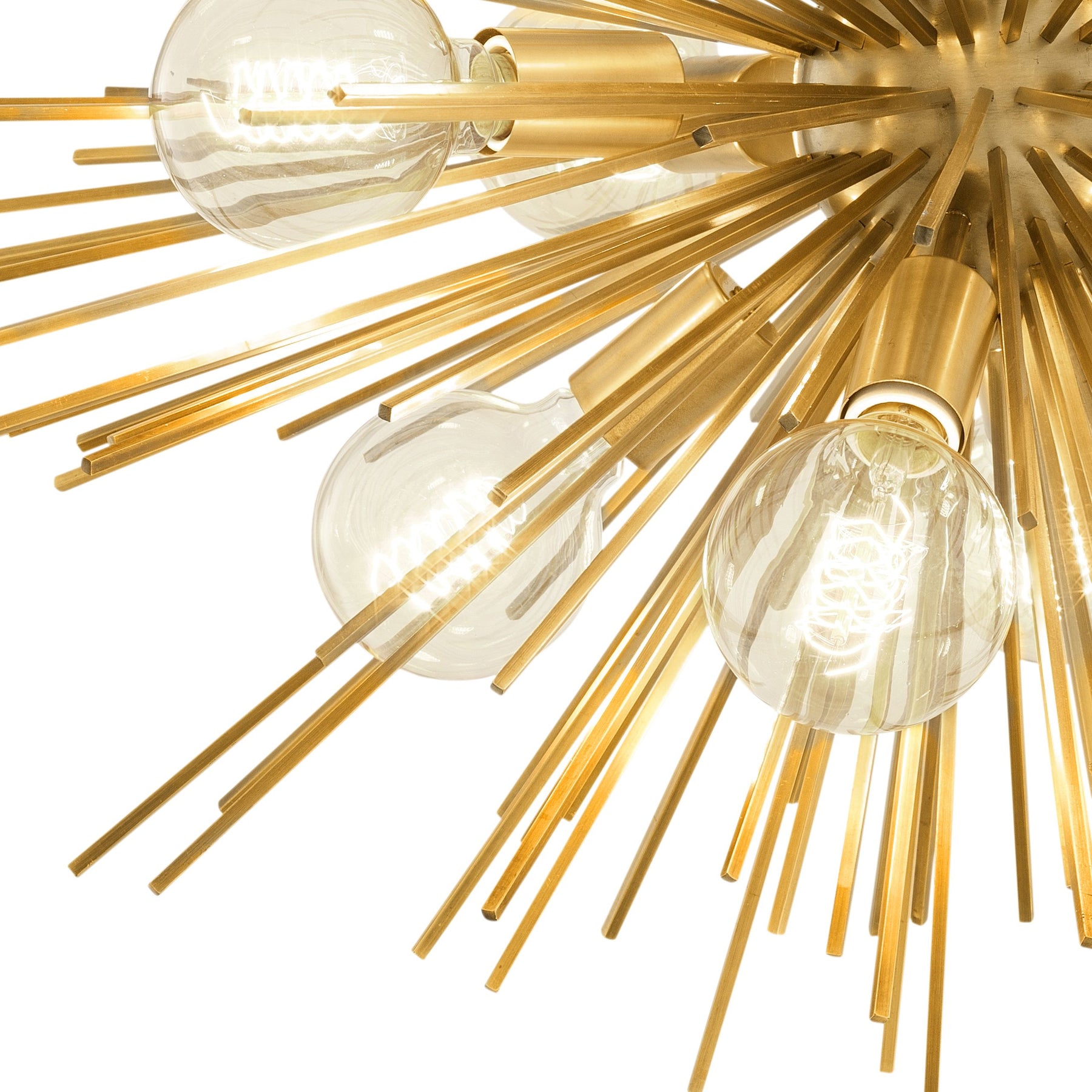 Pluto Modern Brass Chandelier - Brass