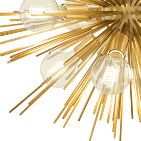 Pluto Modern Brass Chandelier - Brass