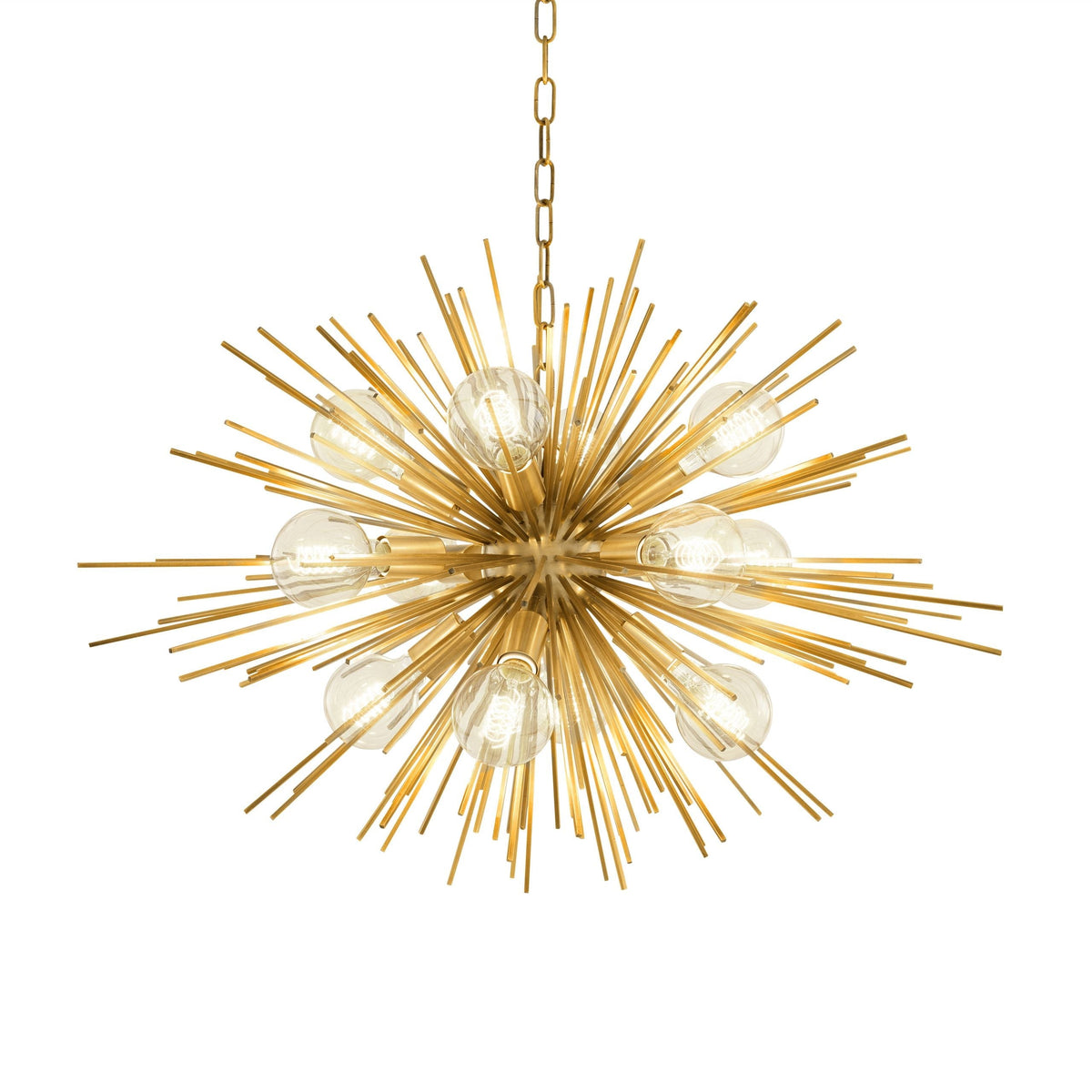 Pluto Modern Brass Chandelier - Brass