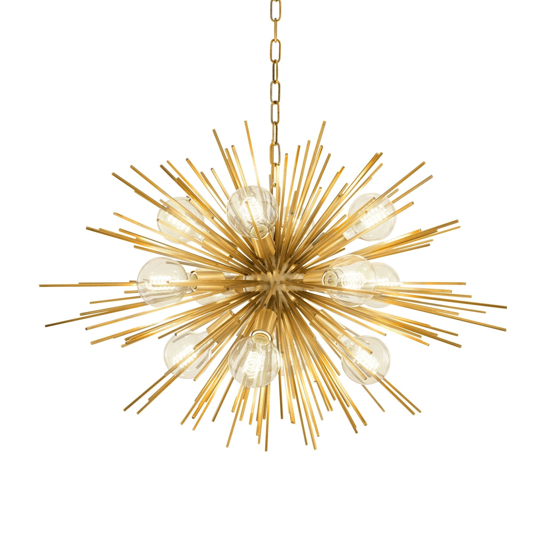 Pluto Modern Brass Chandelier - Brass