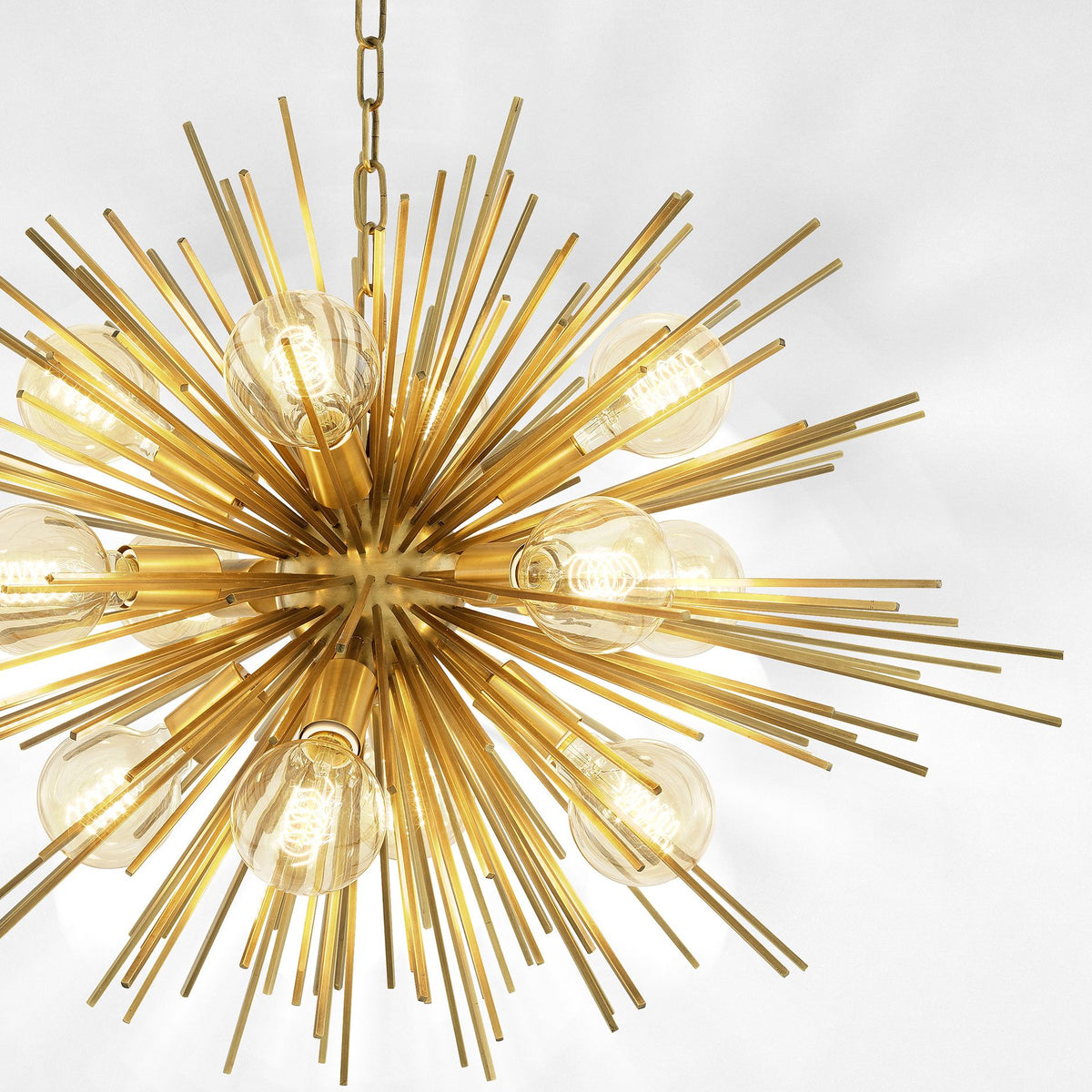 Pluto Modern Brass Chandelier - Brass