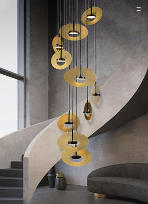 Aria Dayan Modern Brass Chandelier