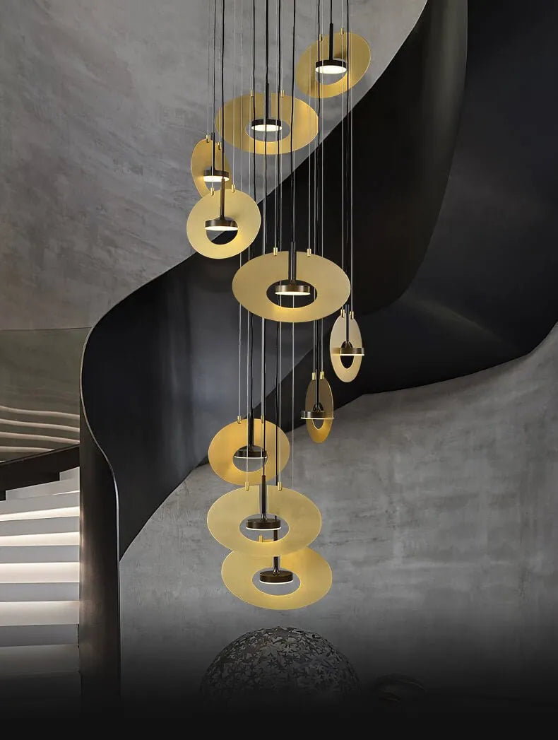 Aria Dayan Modern Brass Chandelier