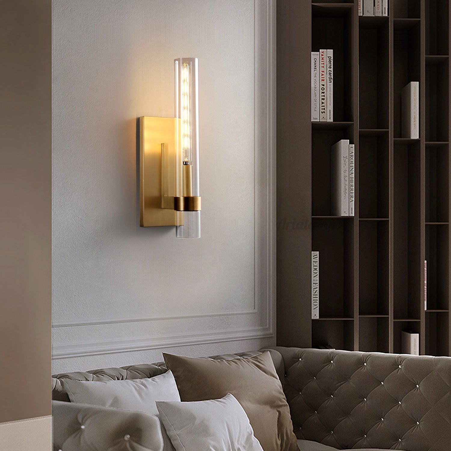 Aria Rachel Modern Glass Wall Sconce