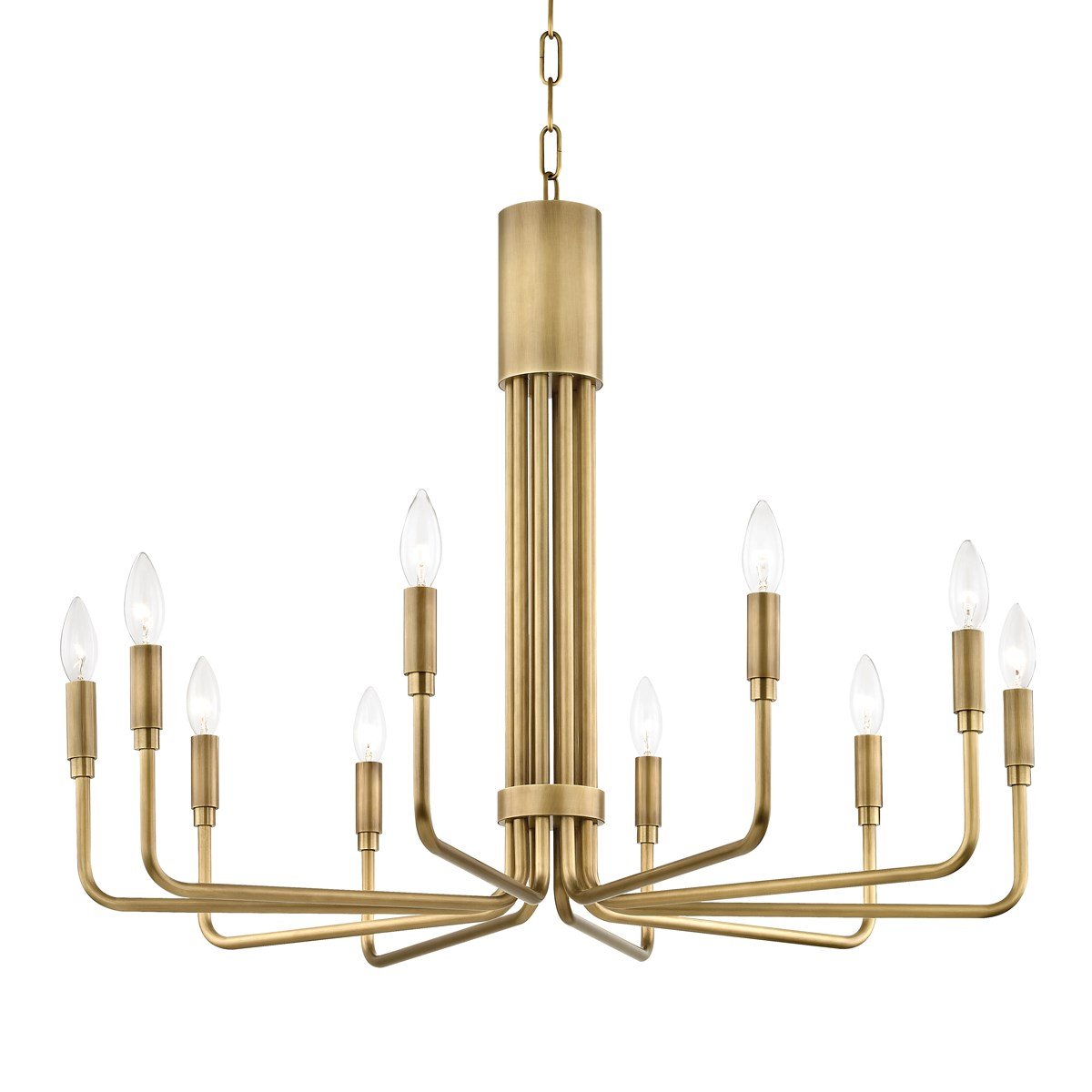 Cooper Modern Brass Chandelier 2 Sizes