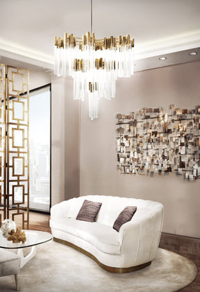 Aria Burj 114 Light Crystal Modern Chandelier