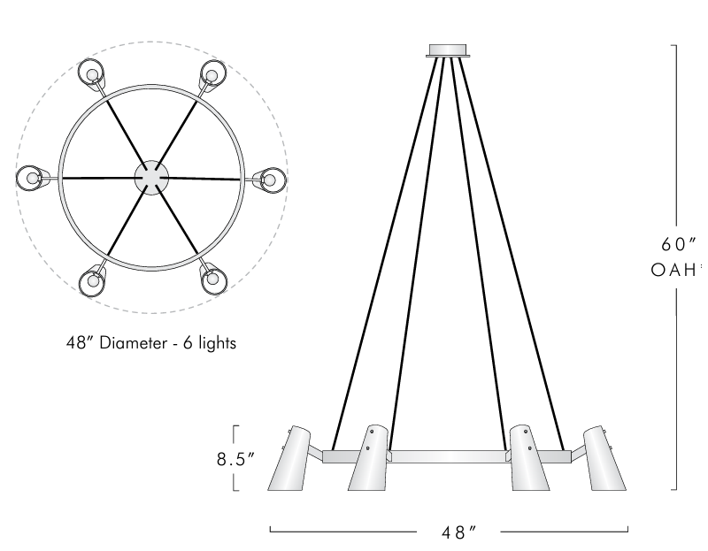 Aria Valege Circular Chandelier