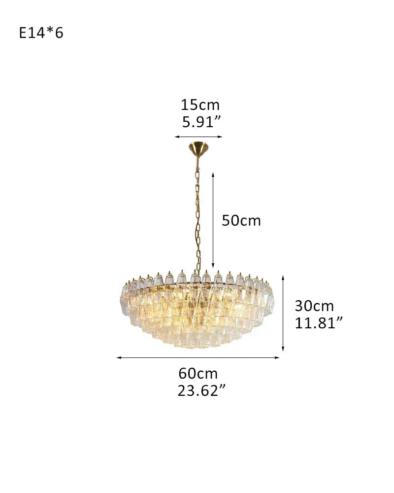 Modernist Chandelier ceiling brass satin frame decor for sitting room | Purple Blown Glass D60*H30CM D23.62"*H11.81" Clear American Vintage chandelier lamp