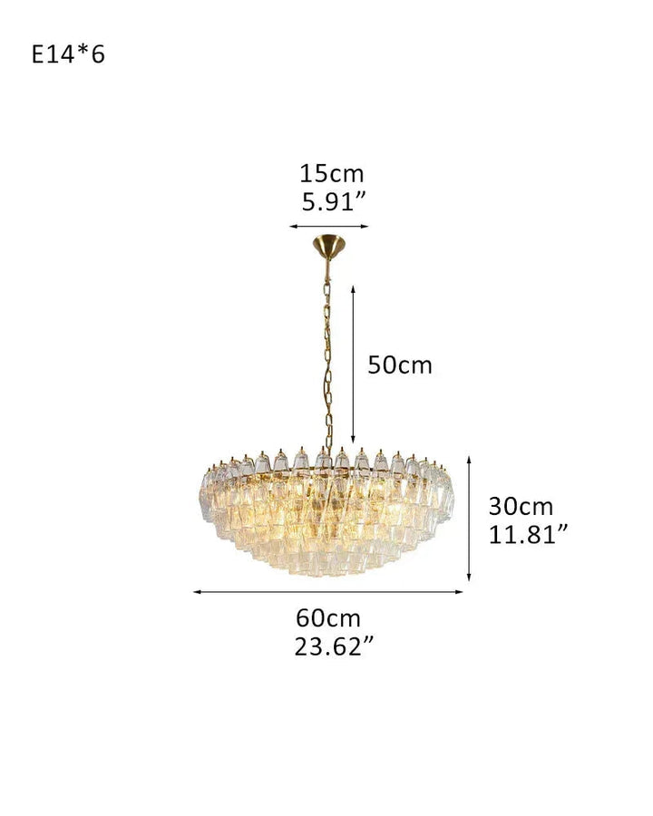 Modernist Chandelier ceiling brass satin frame decor for sitting room | Purple Blown Glass D60*H30CM D23.62"*H11.81" Clear American Vintage chandelier lamp
