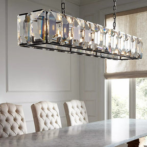 Harlew Multi Crystal Rectangular Chandelier