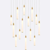 Candle Linear Chandelier 14 lights