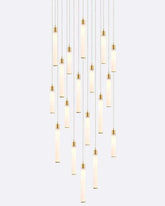 Candle Square Chandelier 18 lights