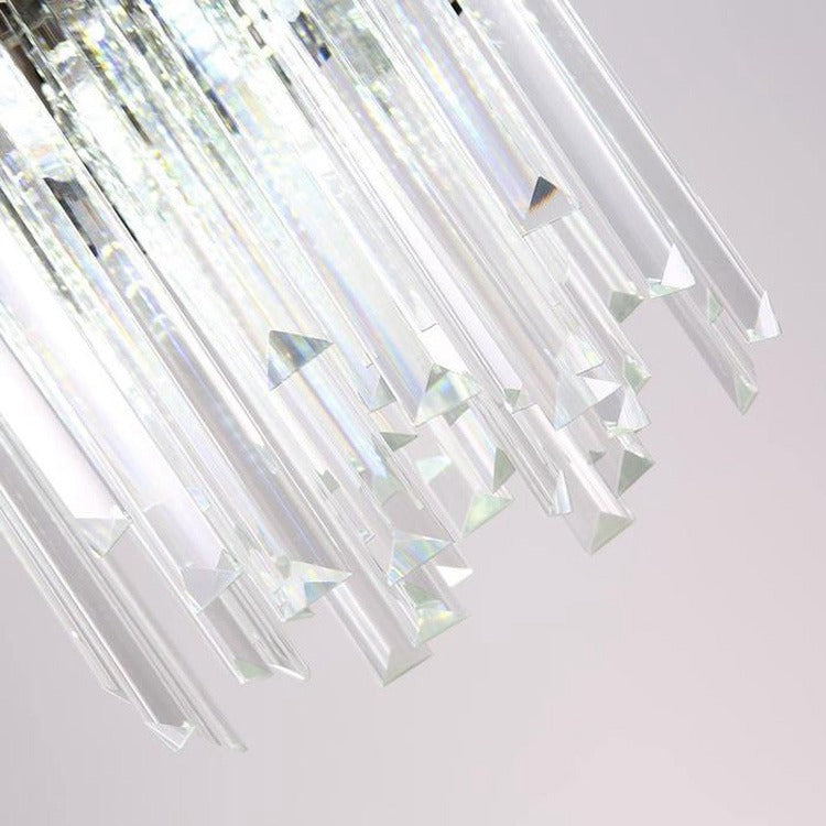 Modern Cream Crystal Pendant Chandelier