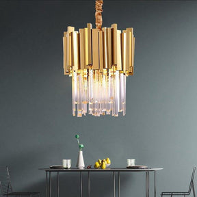 Modern Cream Crystal Pendant Chandelier