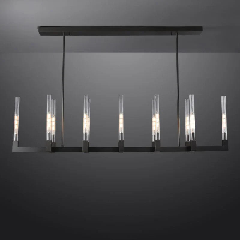 Candlestick Linear Chandelier 55"