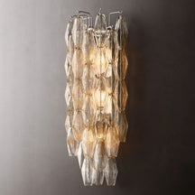 Chiaravalle Glass Tiered Grand Wall Sconce