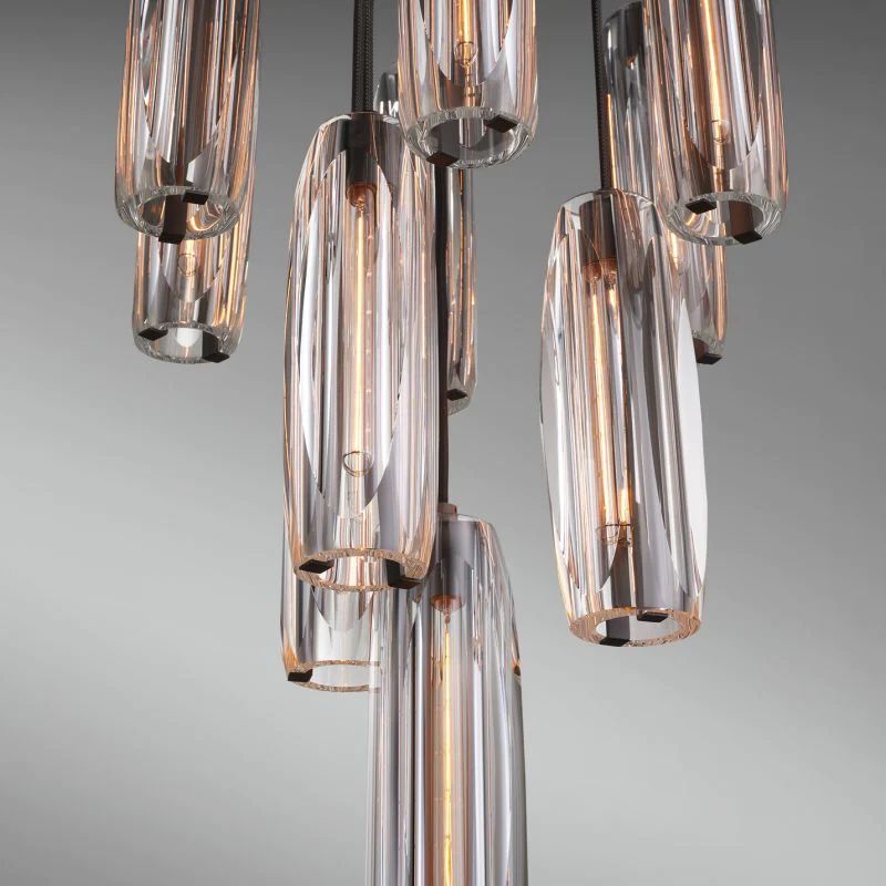 Aria Chapt Crystal 10-Light Round Chandelier