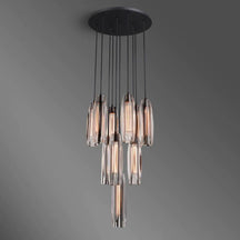 Chartier Crystal 10-Light Round Chandelier