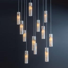 Aria Alabaster Deco 12-light Cluster Chandelier