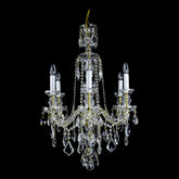 Aria Crown 6 Light Crystal Chandelier