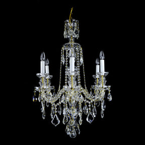 Aria Crown 6 Light Crystal Chandelier