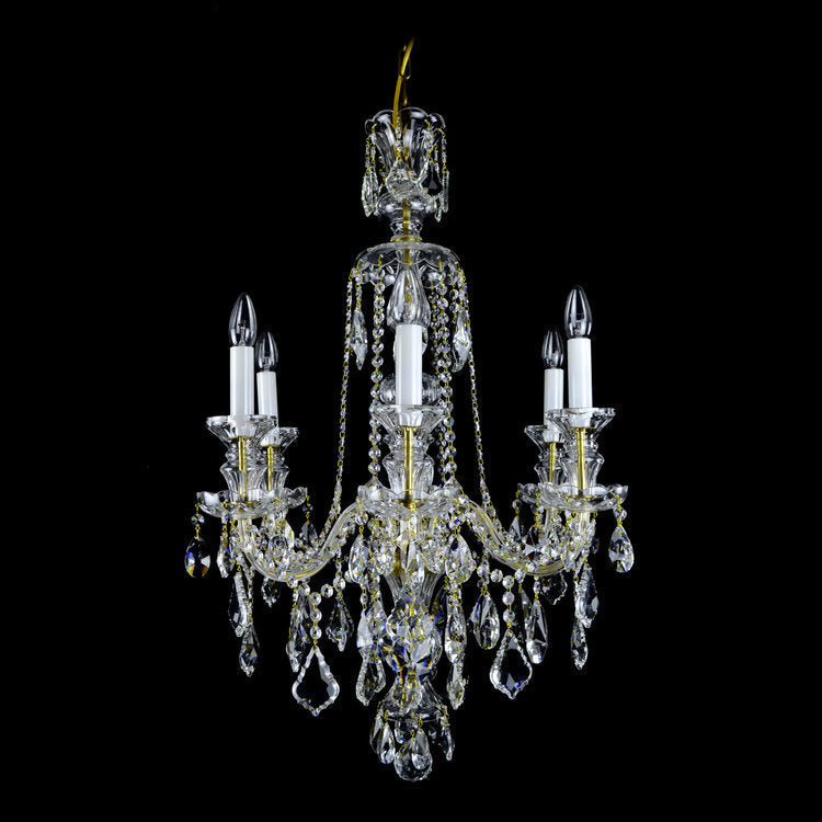 Aria Crown 6 Light Crystal Chandelier