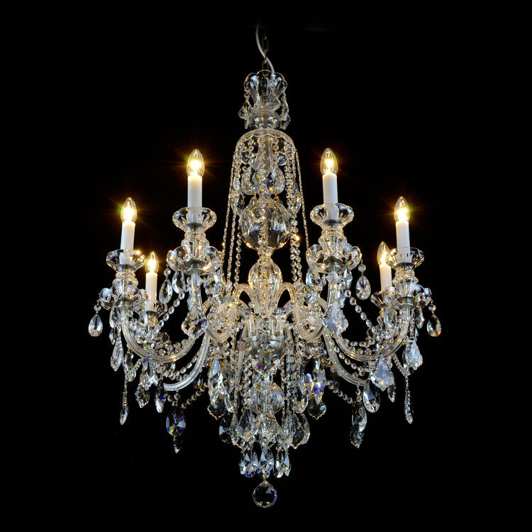 Aria Crown 8 Light Crystal Chandelier