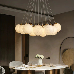 Aria Alabaster Global Ceiling Pendant